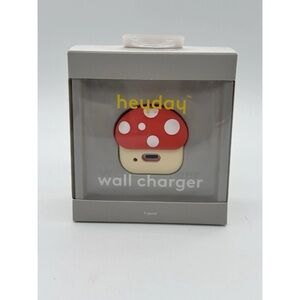 Heyday Mushroom Wall Charger - Red and White‎